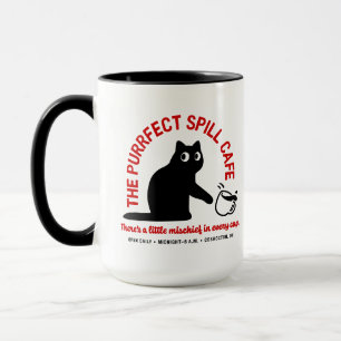 The Purrfect Spill Cafe 15 oz. Combo Mug
