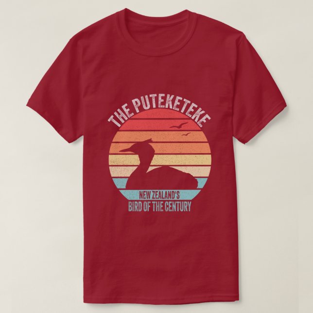 The Puteketeke New Zealand's Bird Of The Century T-Shirt (Design Front)