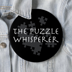 The Puzzle Whisperer 6 Cm Round Badge