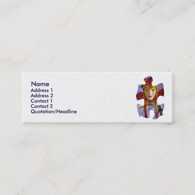 The Puzzler Business Card (Front)