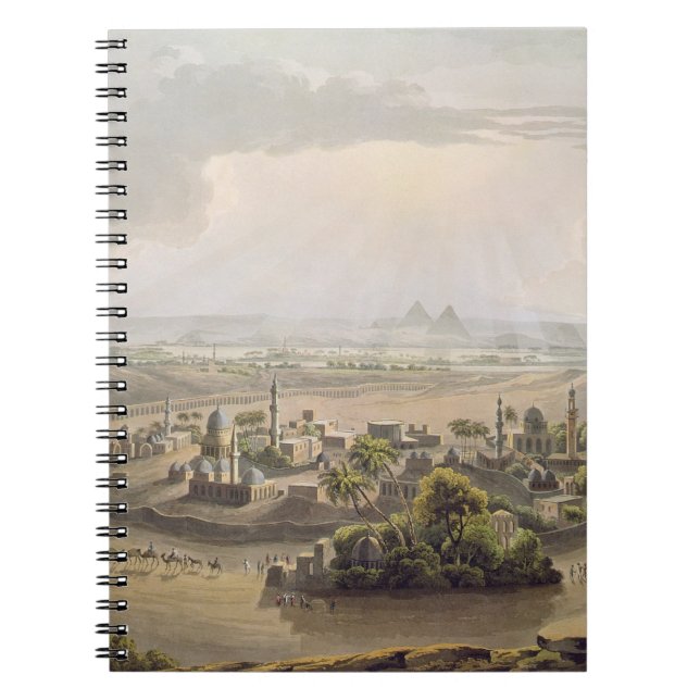 The Pyramids at Cairo, engraved by Daniel Havell ( Notebook (Front)