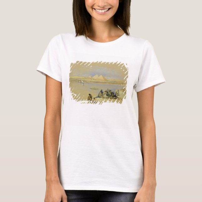 The Pyramids at Giza, near Cairo (w/c) T-Shirt (Front)