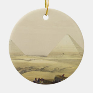 The Pyramids of Giza, from "Egypt and Nubia", Vol. Ceramic Tree Decoration