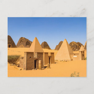 The pyramids of Meroe postcard