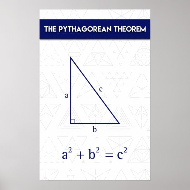 The Pythagorean Theorem Poster (Front)