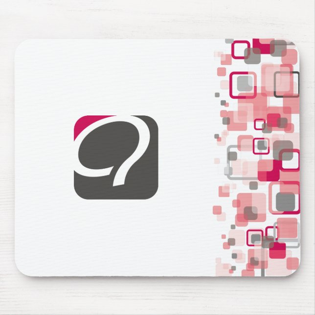 The Q Mousepad - Raspberry (Front)