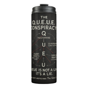 The Q.U.E.U.E. Conspiracy – Alfa Sity Crimes Thermal Tumbler