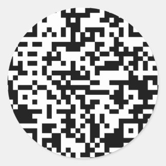 The QR Code Classic Round Sticker