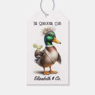 The Quacktail Club Mallard Lake Bachelorette Gift Tags