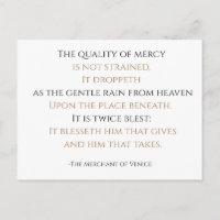 The Quality of Mercy