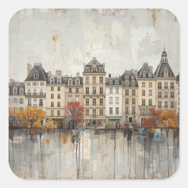 The Quarters Design 02  Square Sticker (Front)