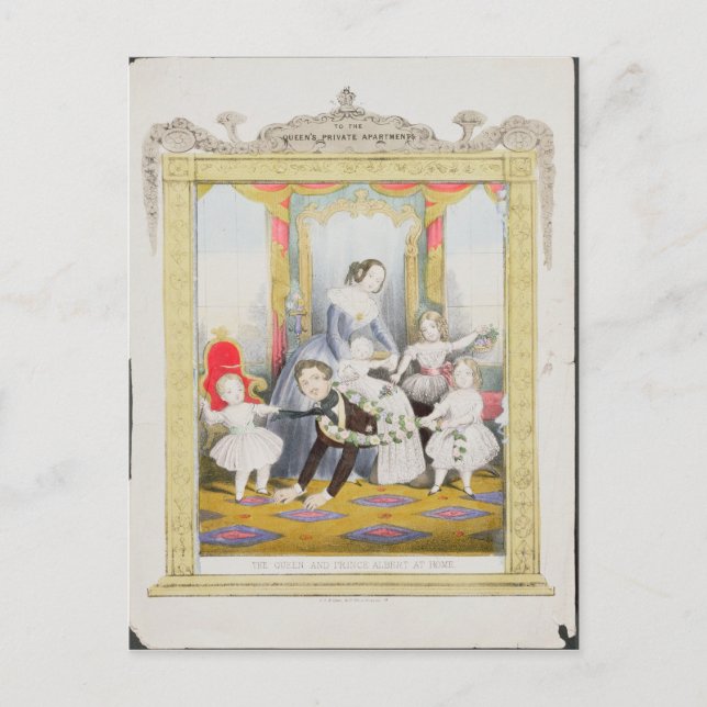 The Queen and Prince Albert at Home Postcard (Front)