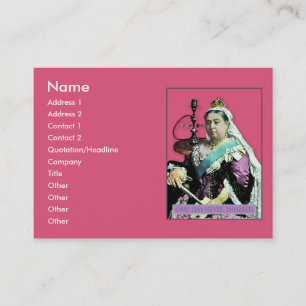The Queen and The Hookah Business Card