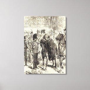 The Queen distributing Victoria Crosses Canvas Print