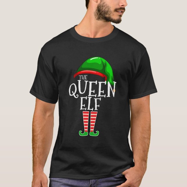 The Queen Elf Family Matching Group Christmas Gift T-Shirt (Front)