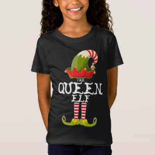 The Queen Elf Funny Christmas Gift Matching Family T-Shirt