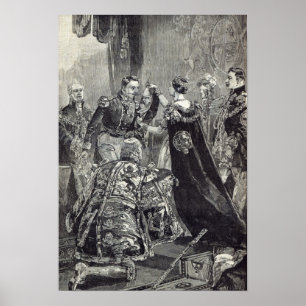 The Queen investing the Emperor of the French Poster