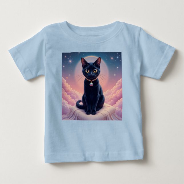 The Queen Of Black Cat Heaven Baby T-Shirt (Front)