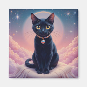 The Queen Of Black Cat Heaven Magnet