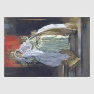 The Queen of Denmark (by Edwin Austin Abbey) Tissue Paper