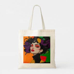 The Queen of Gambits, Glam Chess with Fierce Eyes Tote Bag