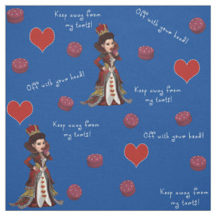 The Queen Of Hearts Has Some Tarts Print Fabric
