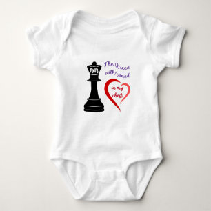 The Queen of My Heart Baby Bodysuit