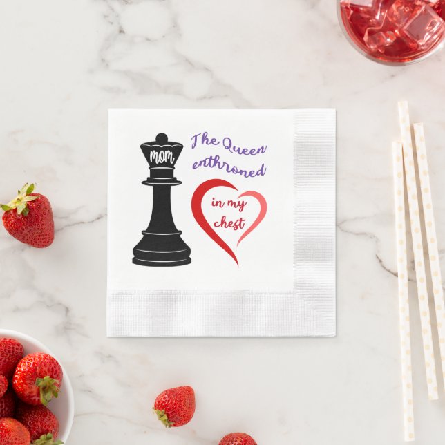 The Queen of My Heart Napkin (Insitu)