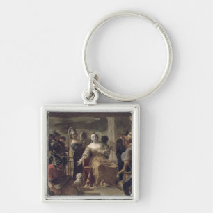 The Queen of Sheba before Solomon Key Ring