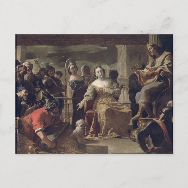 The Queen of Sheba before Solomon Postcard (Front)