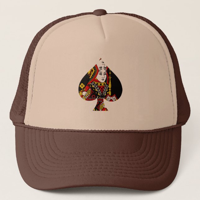 The Queen of Spades Trucker Hat (Front)