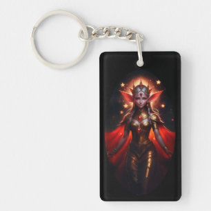 The Queen Of The Moon Watcher Elves Poses For Us Key Ring