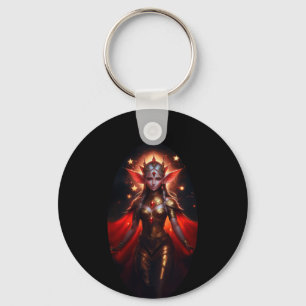 The Queen Of The Moon Watcher Elves Poses For Us Key Ring
