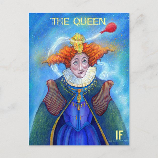 The Queen postcard by Mike Winterbauer (Front)