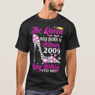The Queen Was Born In February 2009 14th Birthday  T-Shirt