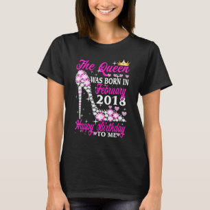The Queen Was Born In February 2018 5th Birthday H T-Shirt