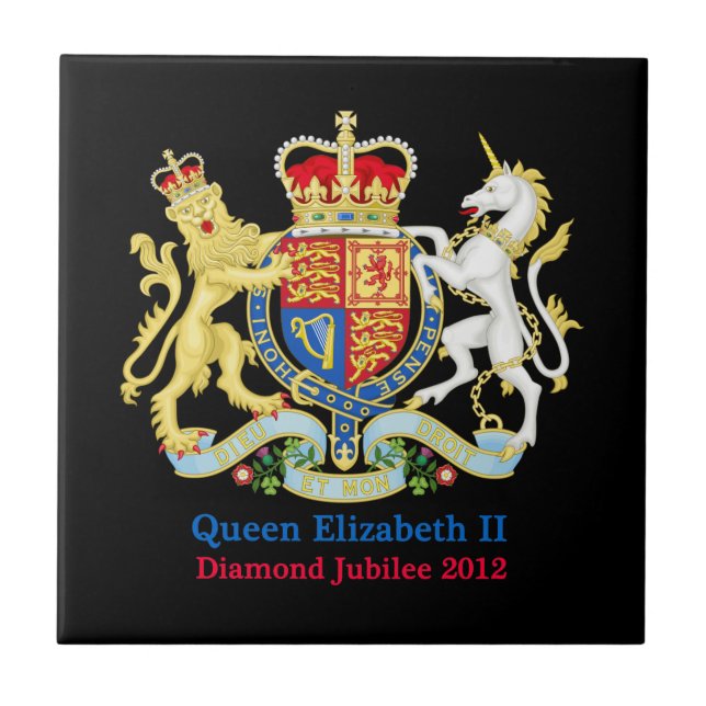 The Queen's Diamond Jubilee Crest Tile (Front)