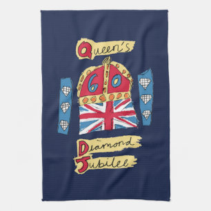 The Queen's Diamond Jubilee Tea Towel