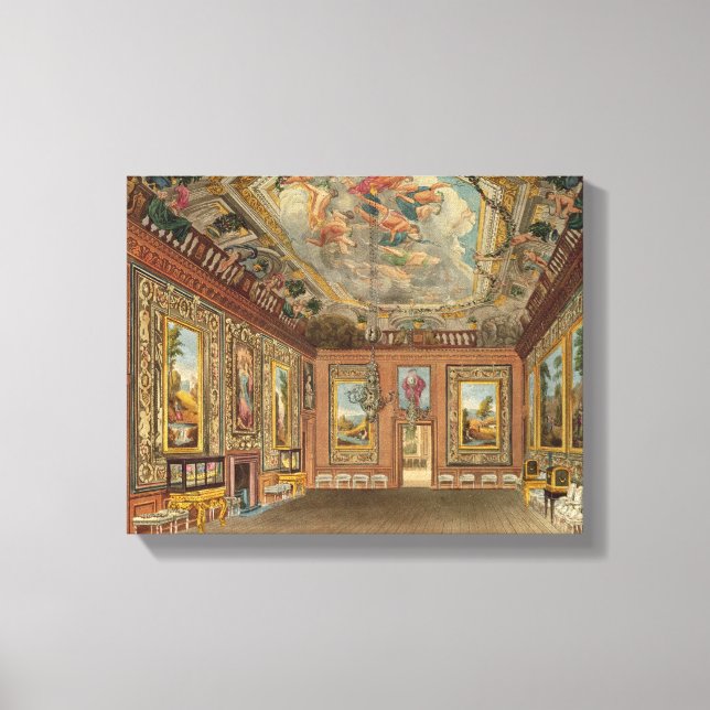 The Queen's Drawing Room, Windsor Castle, from 'Ro Canvas Print (Front)