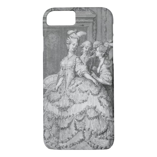 The Queen's Lady-in-Waiting, engraved by P.A. Mart Case-Mate iPhone Case (Back)