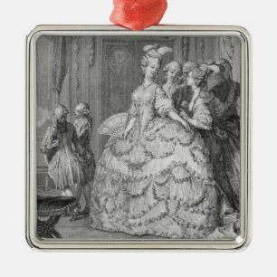 The Queen's Lady-in-Waiting, engraved by P.A. Mart Metal Tree Decoration