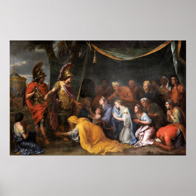 The Queens of Persia at the Feet of Alexander Poster (Front)