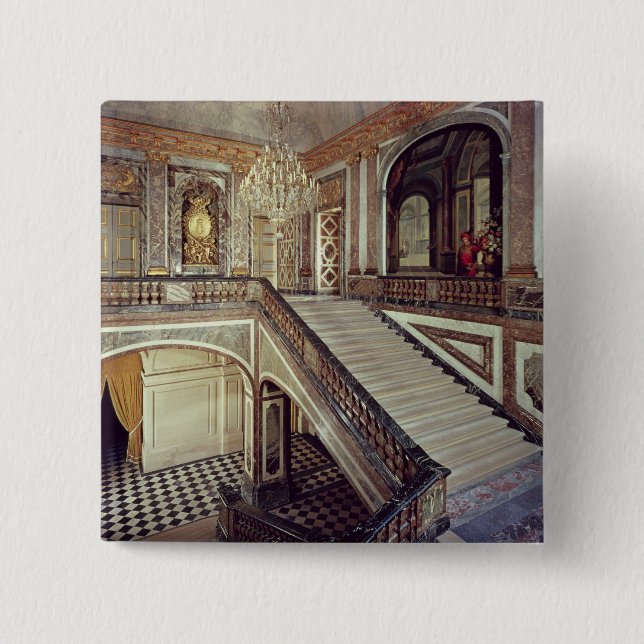 The Queen's staircase, c.1679 15 Cm Square Badge (Front)