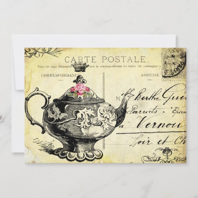 tHe QUeeN's TeA PaRTy Invitation (Front)