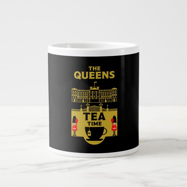 The Queens Tea Royal Coronation   Large Coffee Mug (Front)