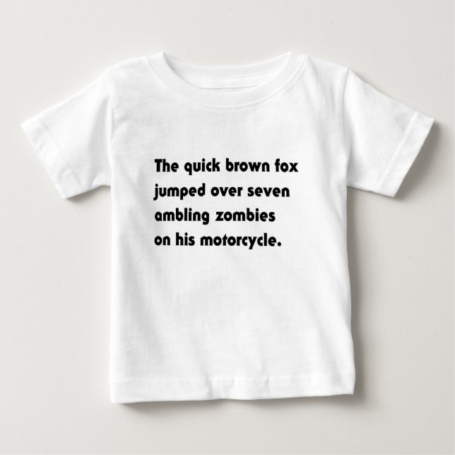 The Quick Brown Fox Jumped Over... Pangram T-Shirt (Front)