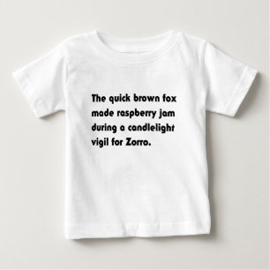 The Quick Brown Fox Made Raspberry... Pangram Tee