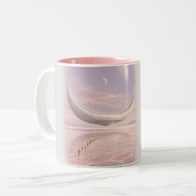 The Quiet Arrival Two-Tone Coffee Mug (Front Left)