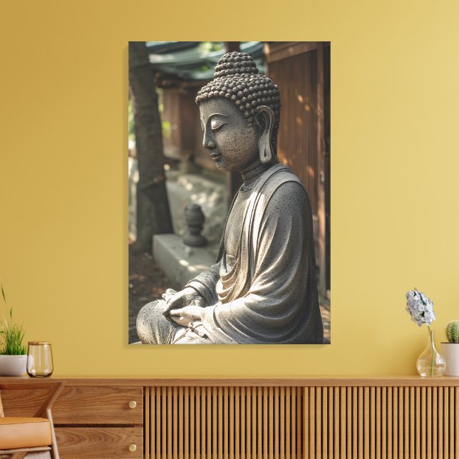 The Quiet Buddha Canvas Print (Insitu(LivingRoom))