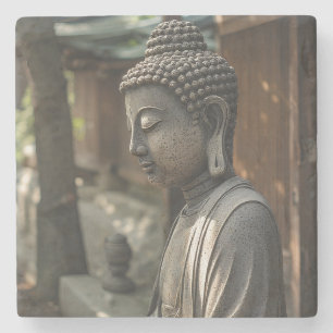The Quiet Buddha Stone Coaster